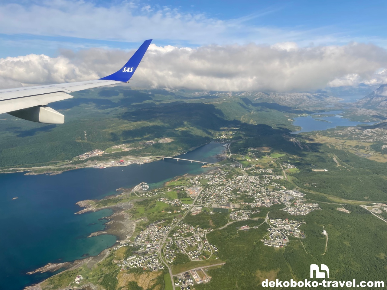 ボードー近くの上空