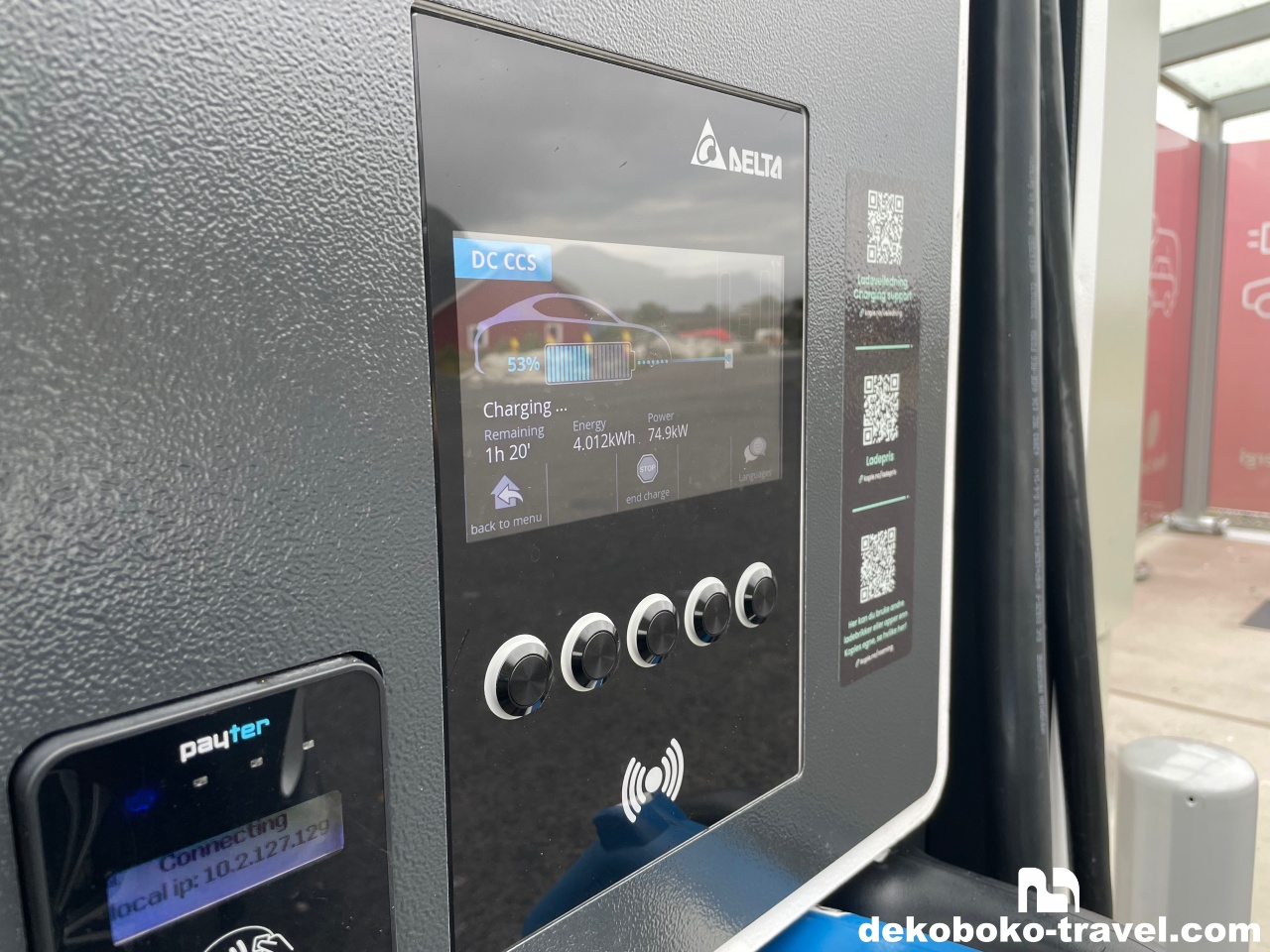初めての電気自動車の充電