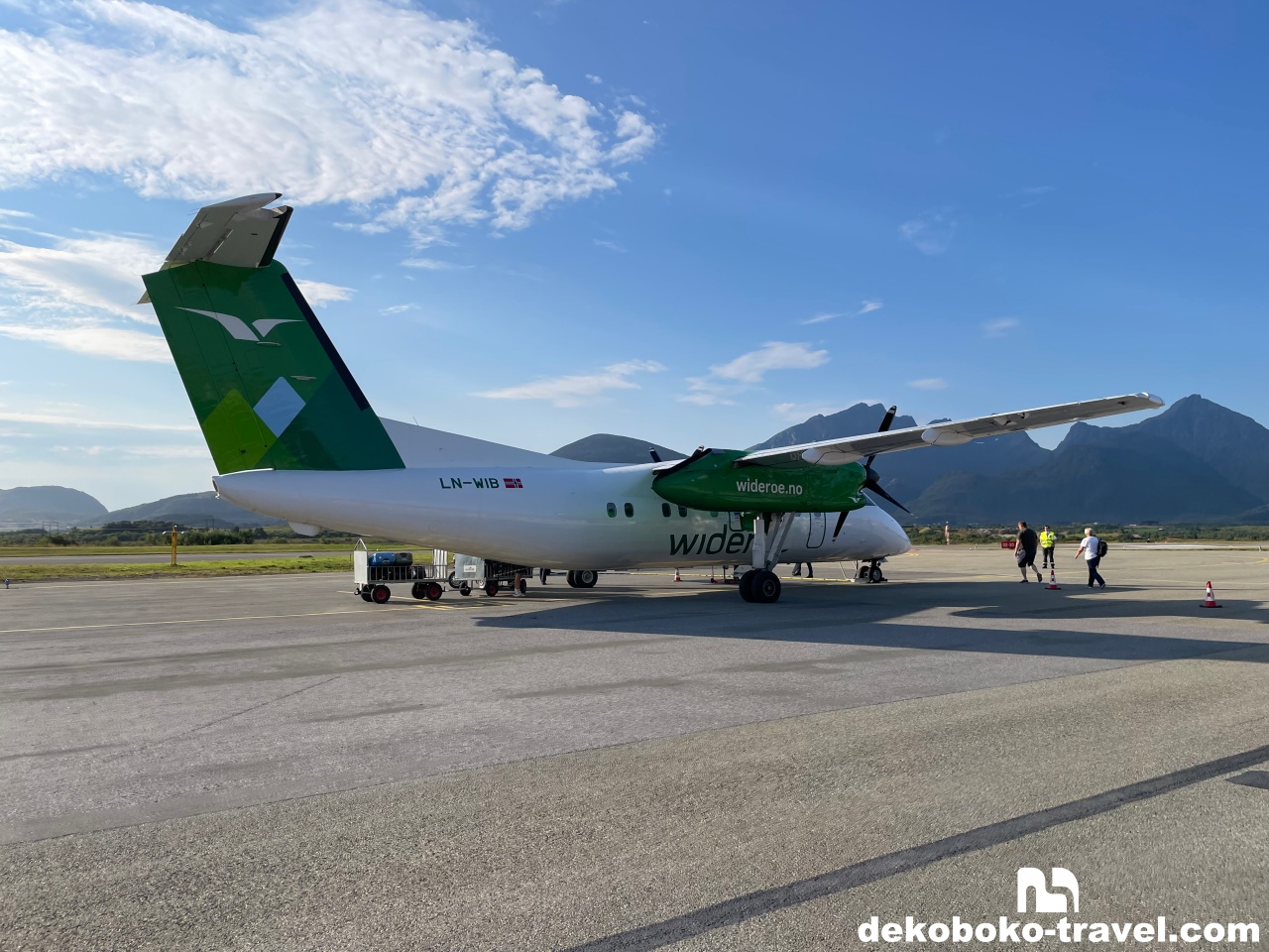 行きと同じで全席自由席のボードー行きの飛行機
