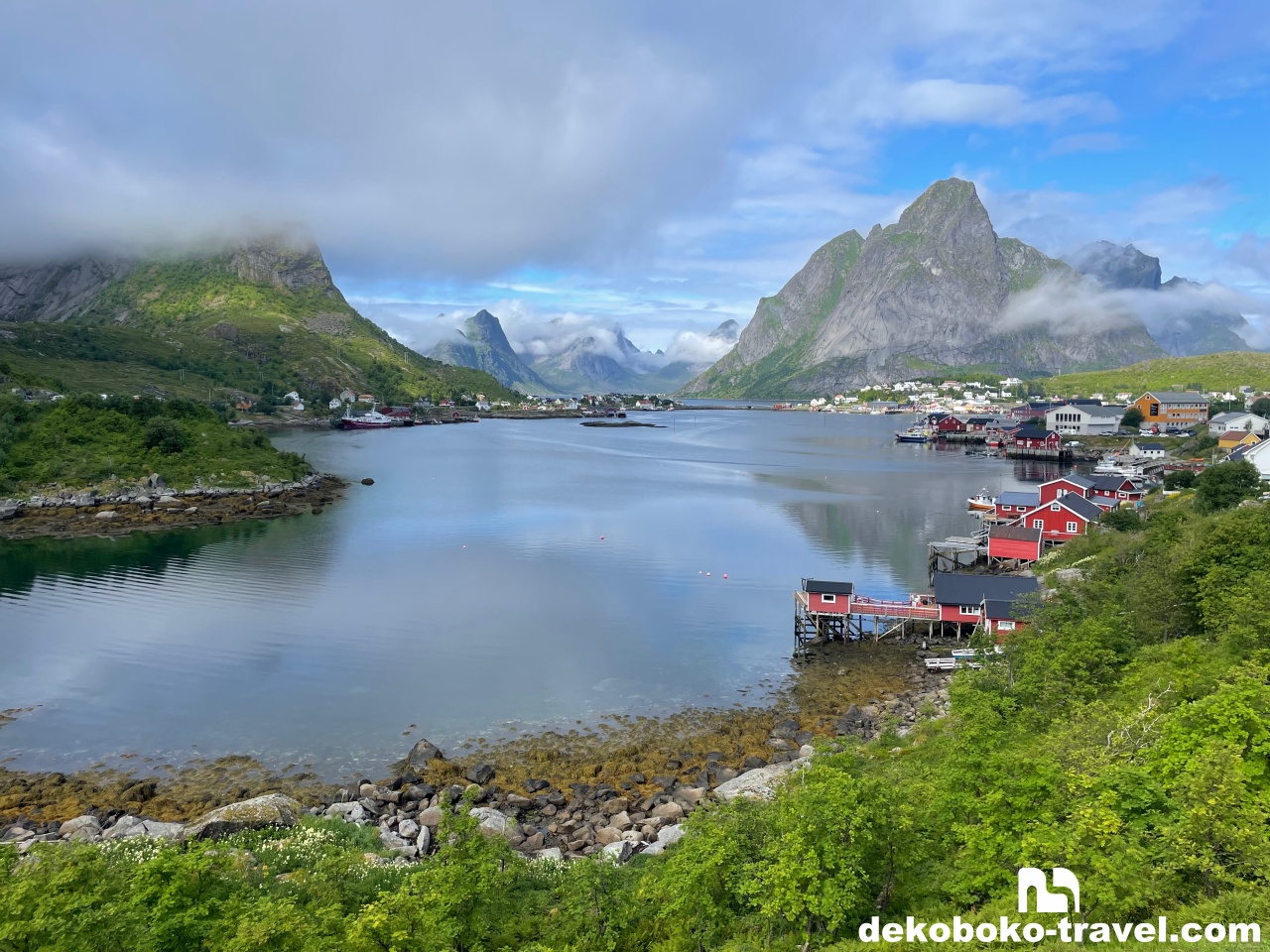Reineの村からReinebringen登山口へ向かう道中