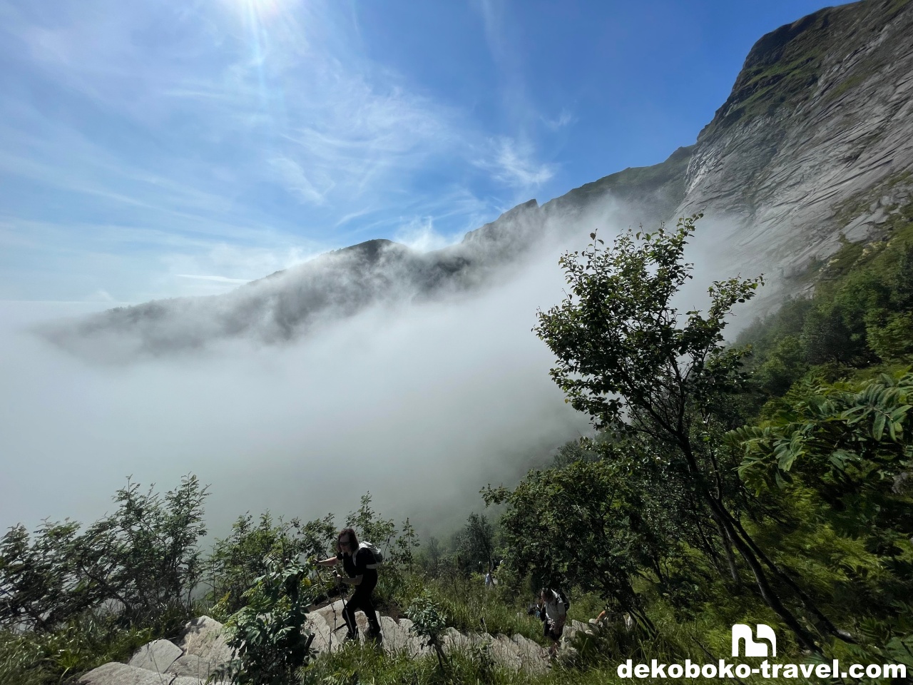 ただひたすら階段を登る