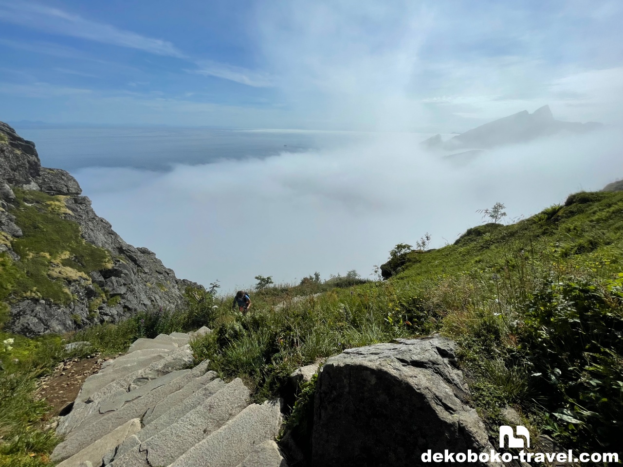 ただひたすら階段を登る