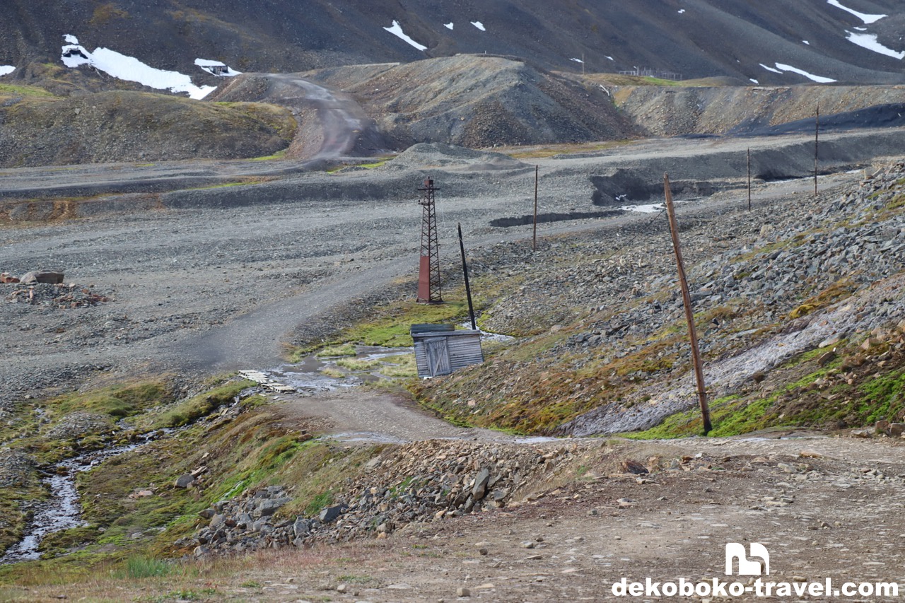 スタート地点付近はかつての炭鉱所