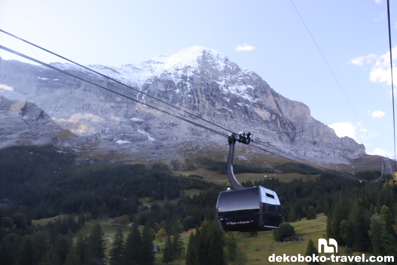 アイガー北壁が徐々に近づいてくる