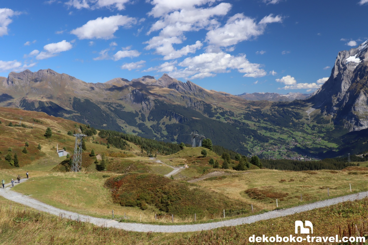 反対側のハイキングルート