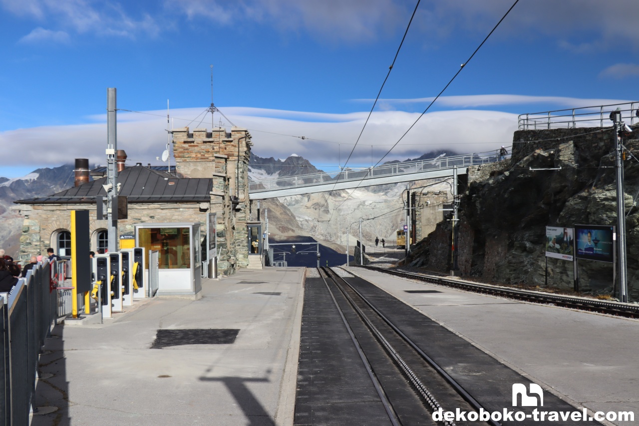 ゴルナーグラート駅の風景