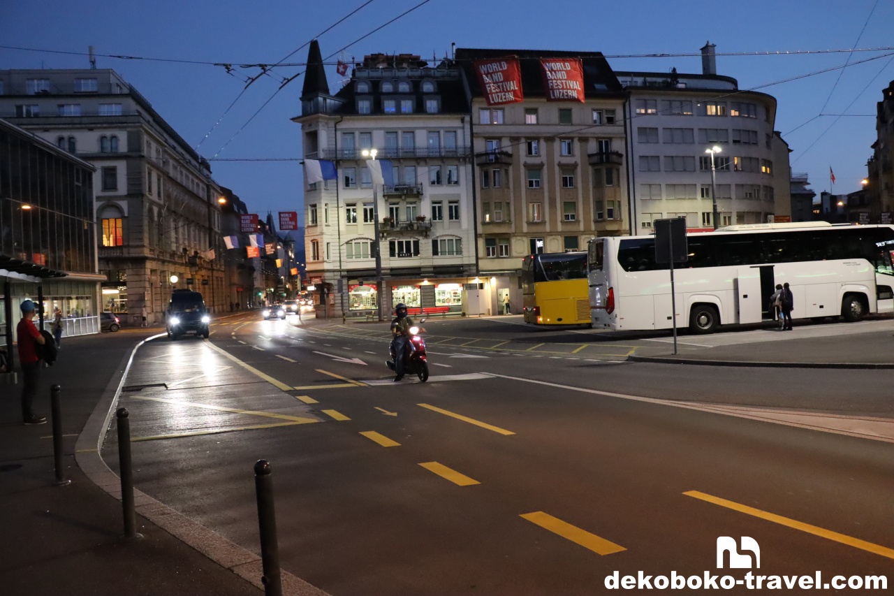 ルツェルン市内の風景
