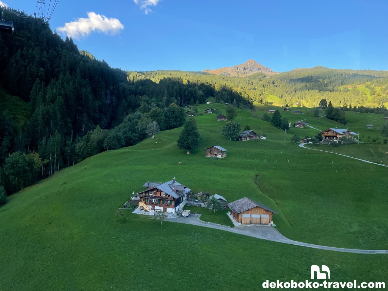 グリンデルワルトののどかな風景