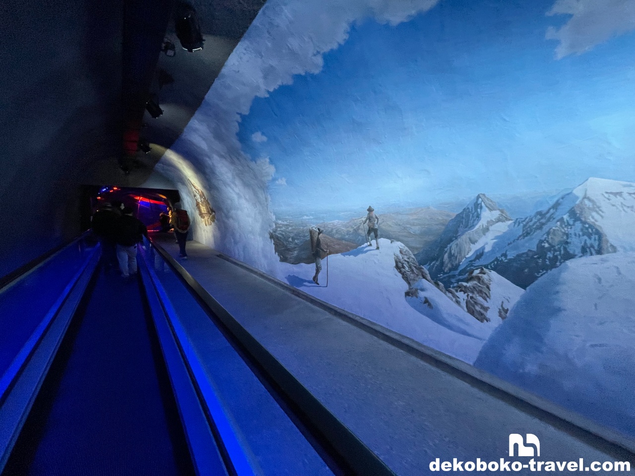 ユングフラウ鉄道開通に関する展示①