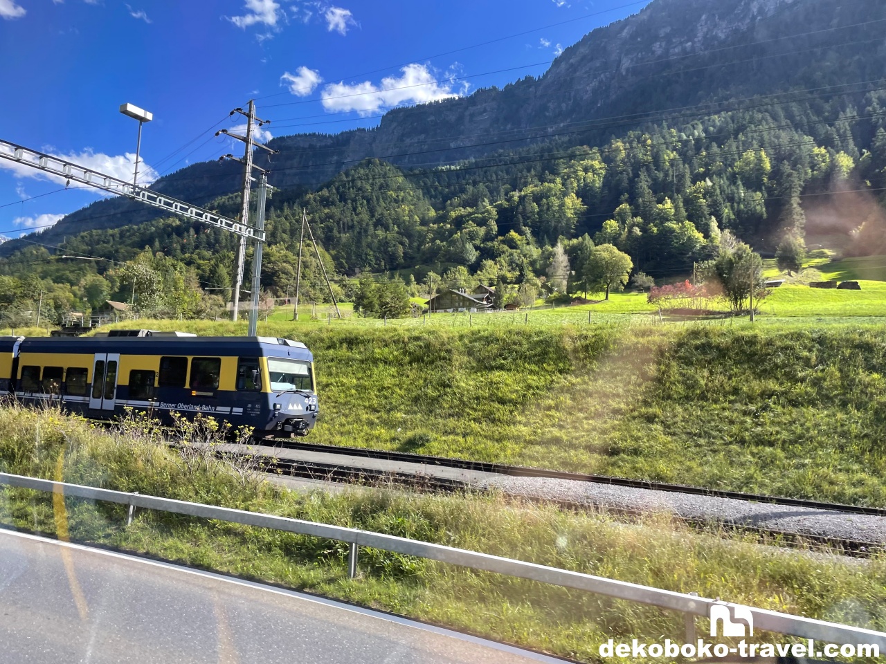 列車と並行移動