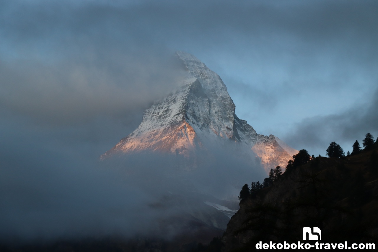 朝焼けのマッターホルン②