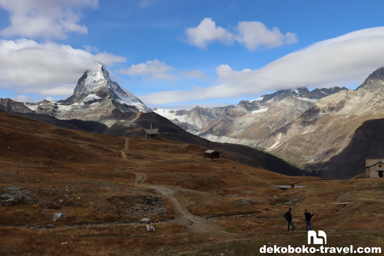 マッターホルンには終始、雲がくっついてました