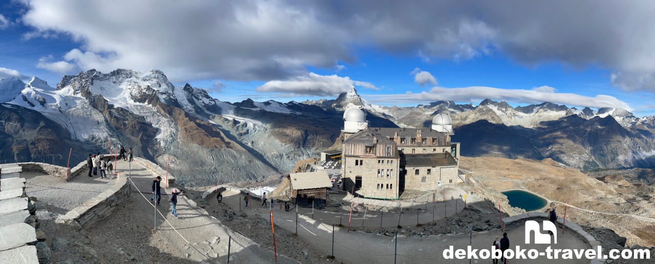 ゴルナーグラート展望台からの景色