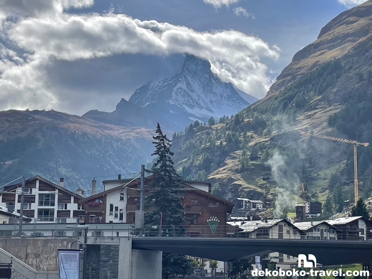 マッターホルンが綺麗に見えます