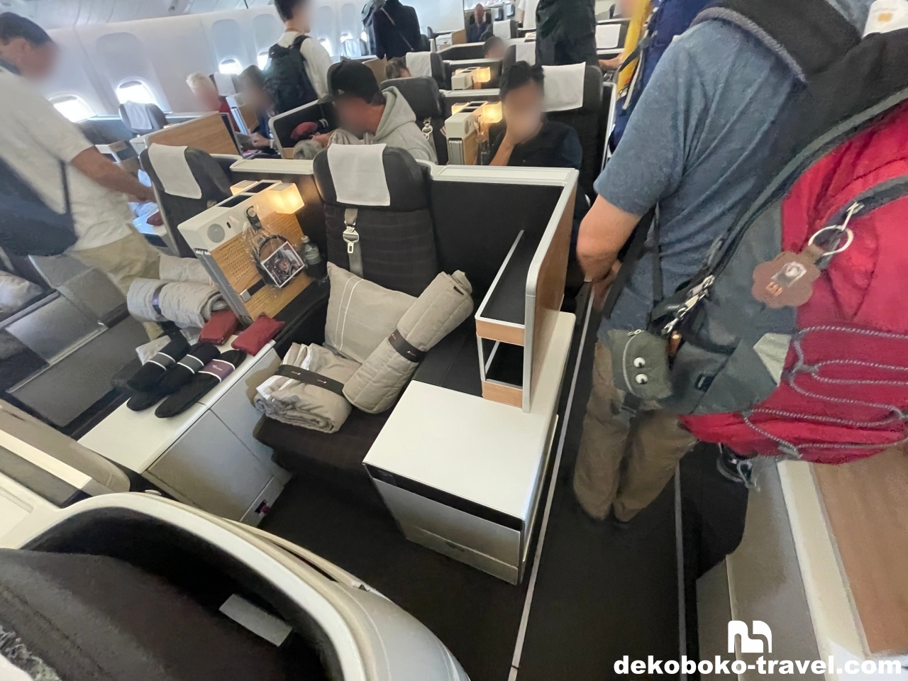 スイス航空のビジネスクラス席