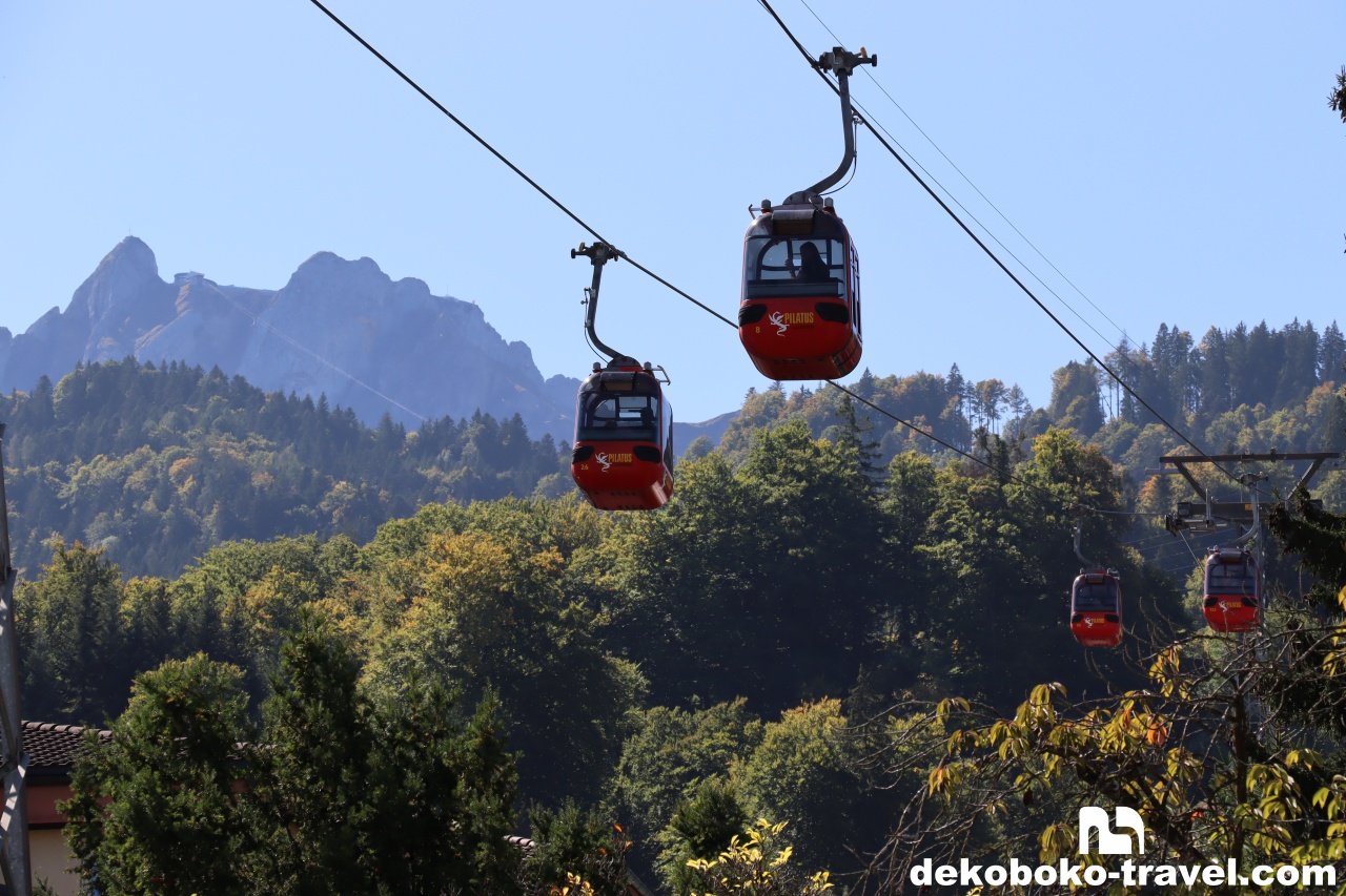 ピラトゥス山とロープウェイ