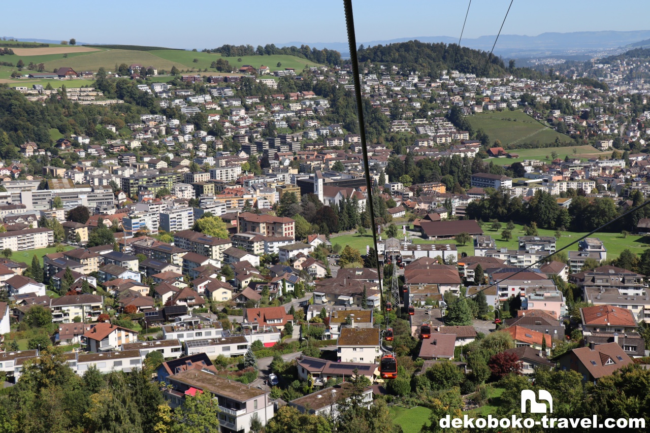 ロープウェイからの景色
