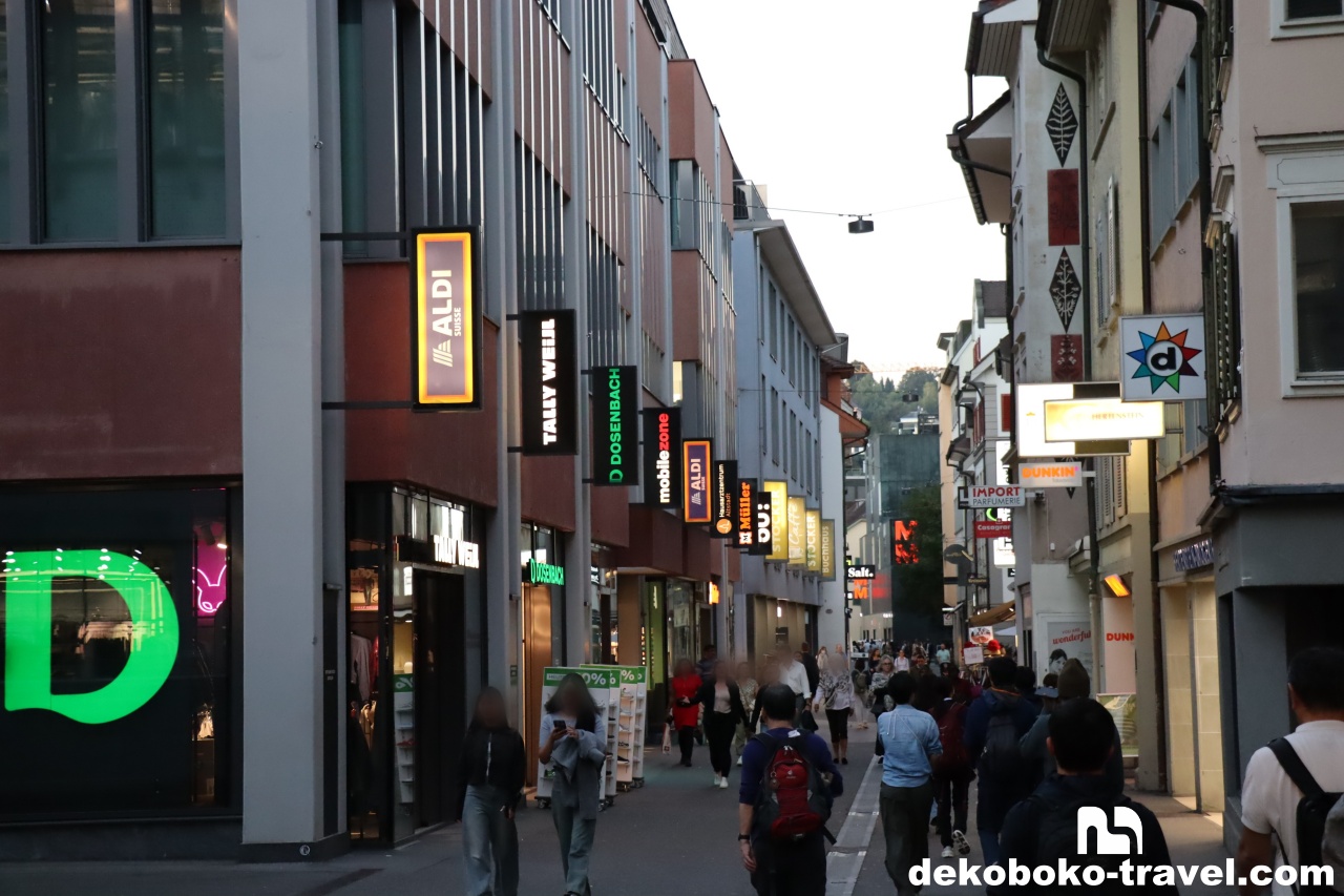 ルツェルン市街の様子