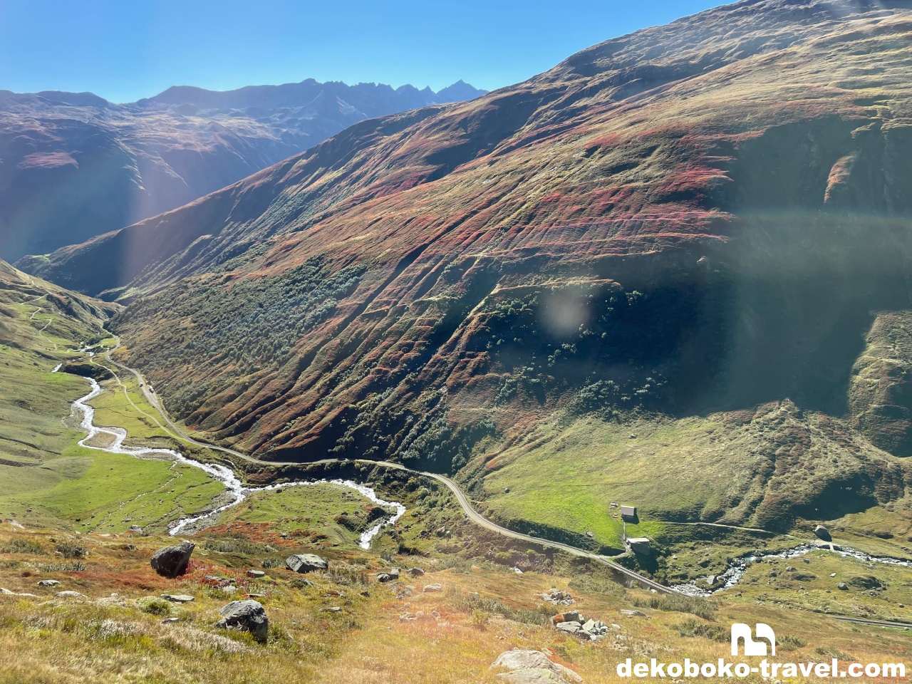 フルカ通りの景色