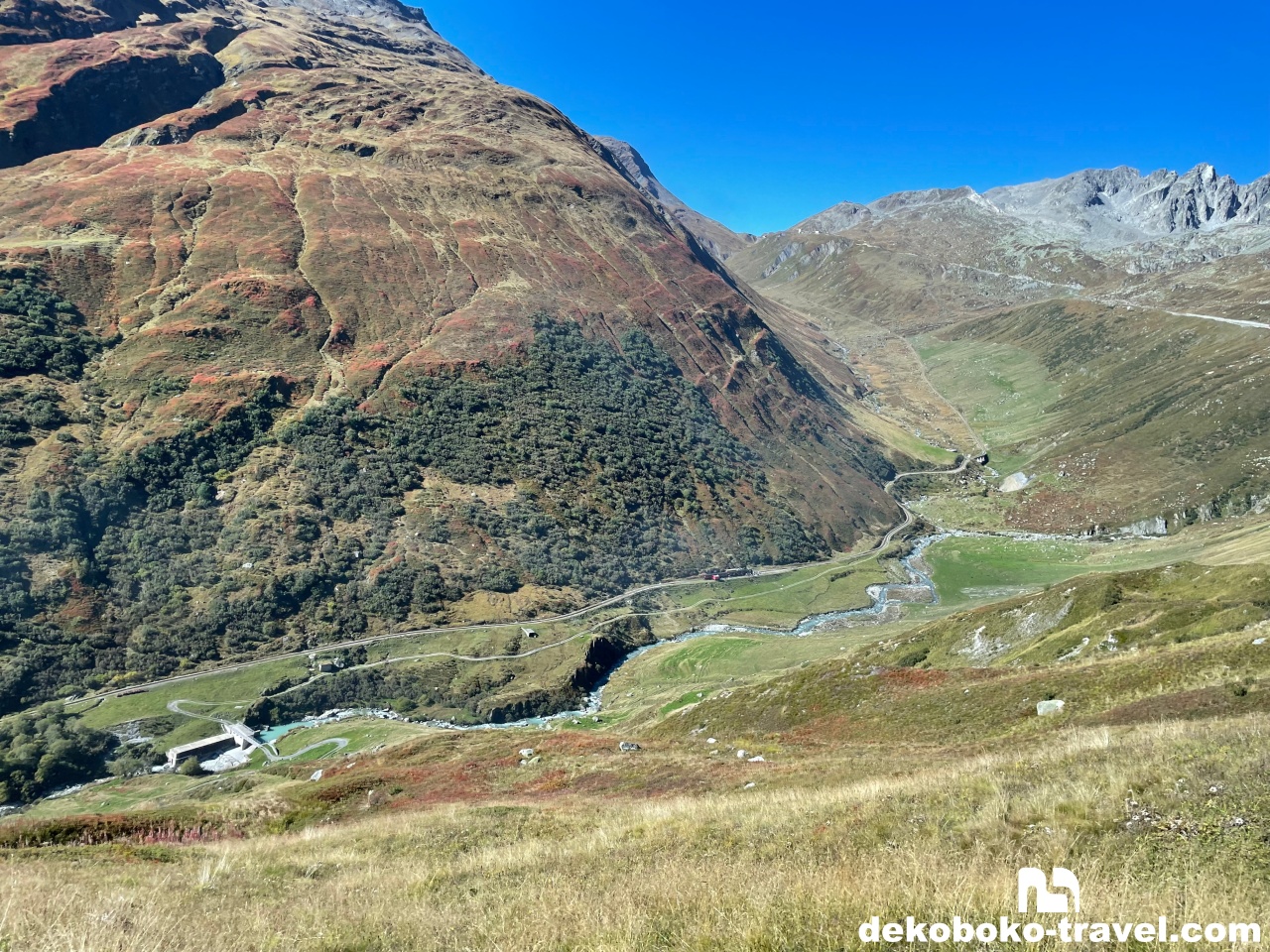 フルカ通りの景色