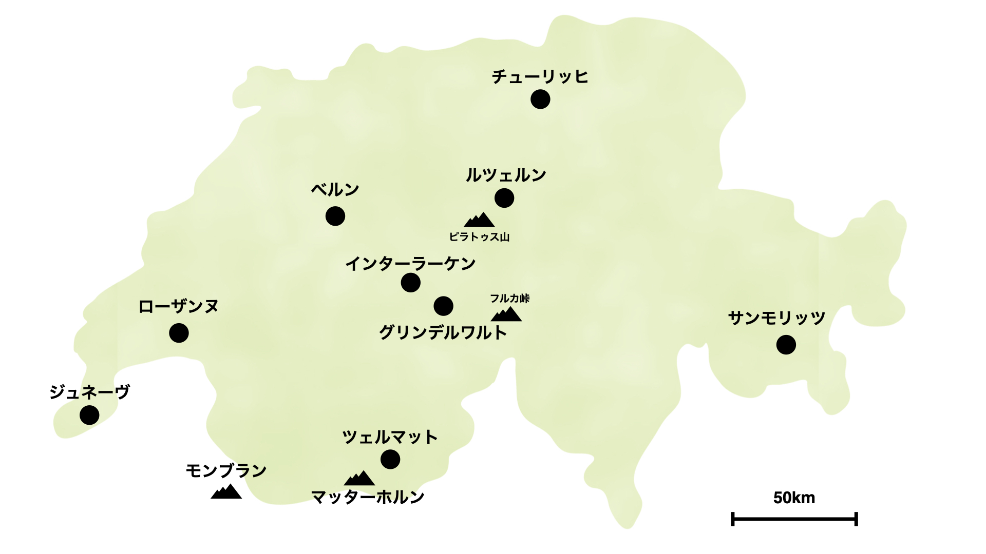 スイスの観光地